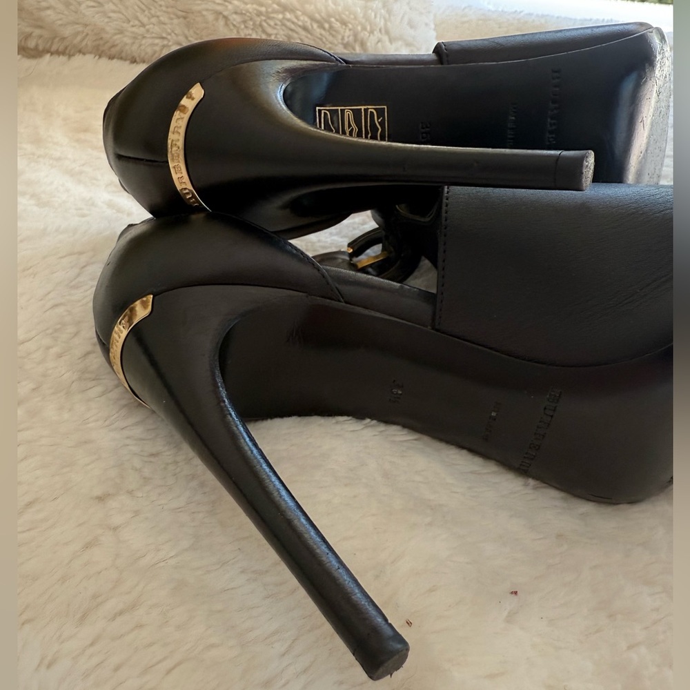 Burberry Black Heeled Sandals - Picture 3 of 10